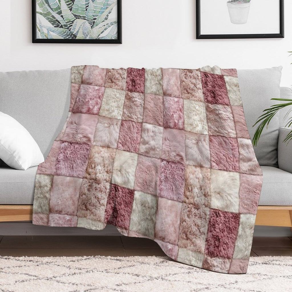 Soft And Plush Textures Wrinkle-free Throw Blanket