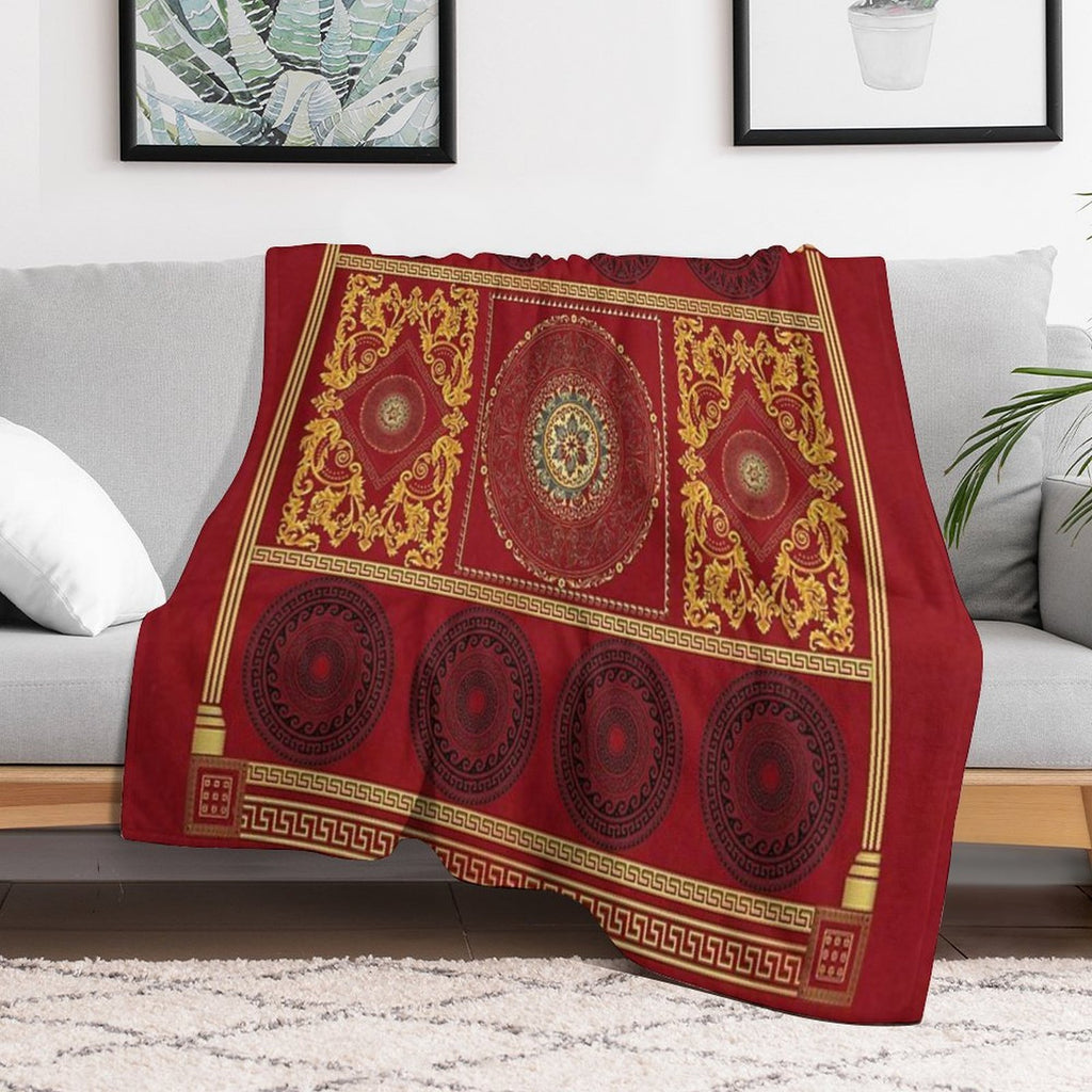 RomanGreek Design Travel-friendly Throw Blanket