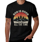 Vintage Retro God Is Good All The Time Christian  Soft T-Shirt