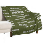 Potterisms Classic Catch Phrases All-season Throw Blanket
