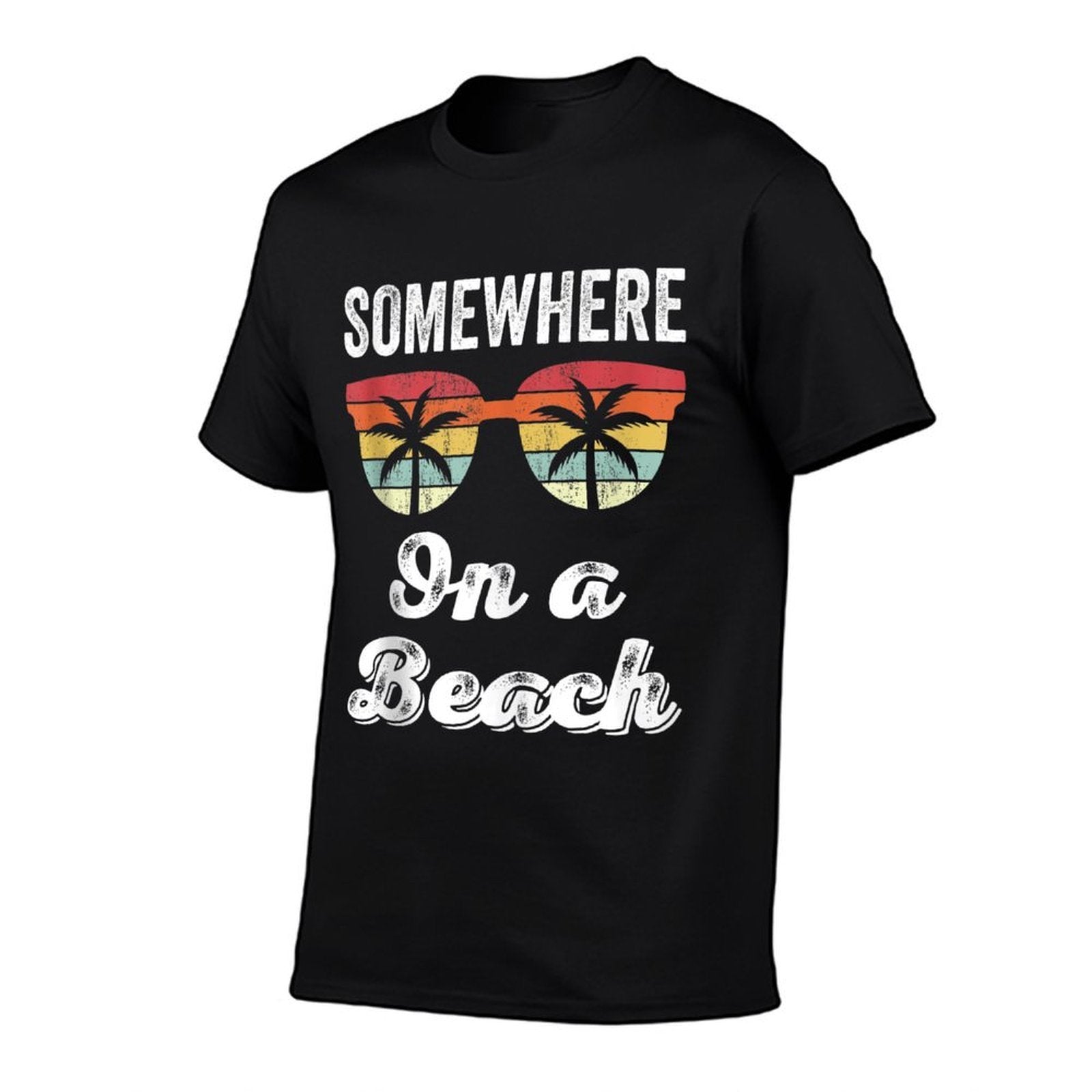 Somewhere On A Beach Tank Funny Beach Vacation Summer  Quick-drying T-Shirt
