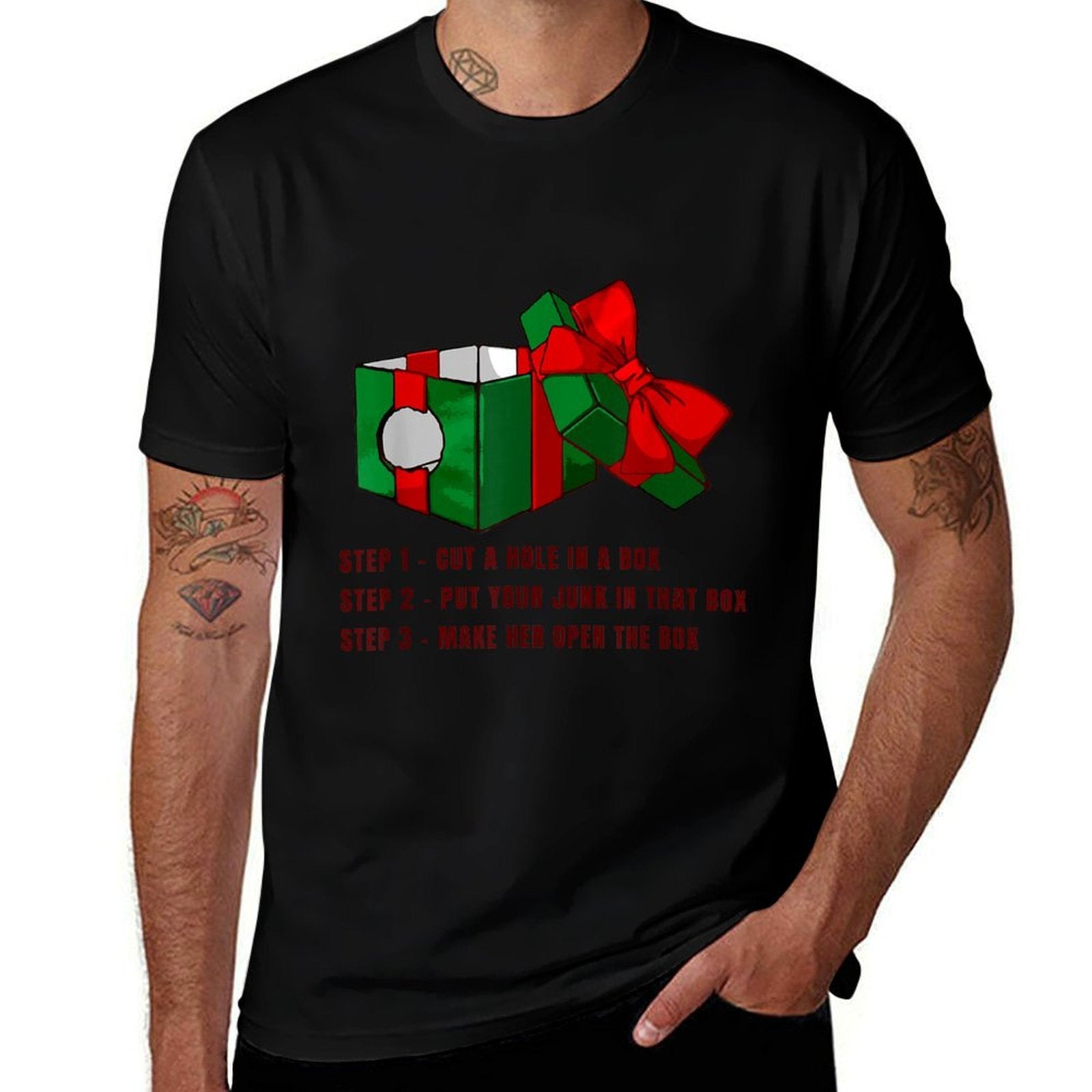 Funny Christmas, DICK IN A BOX Unisex for Men, Women  Breathable T-Shirt