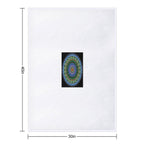 “Flourish of The Earth Mandala – Sacred Geometry Honoring Nature’s Harmony All-season Throw Blanket