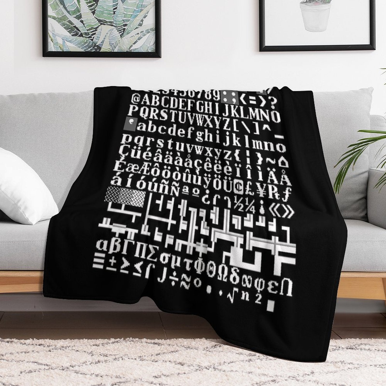 Dwarf Fortress Tile Set FnordSet Multi-functional Throw Blanket