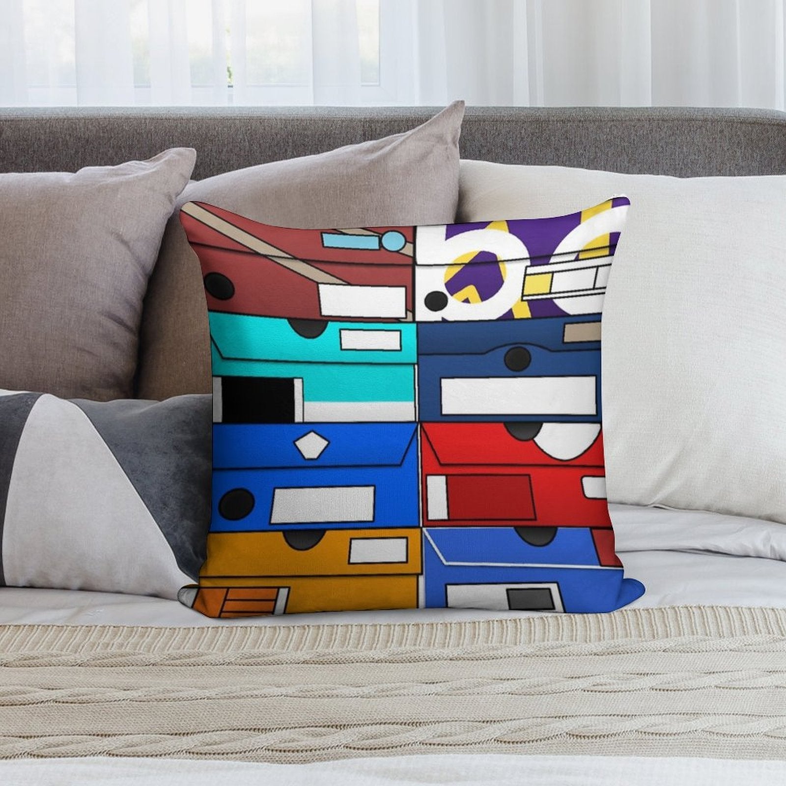 Sneaker Head Soft Warmth Comfort Throw Pillow