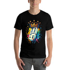 Funny Dominoes King  Board Game Domino Lover Domino Player  Summer-ready Fabric T-Shirt