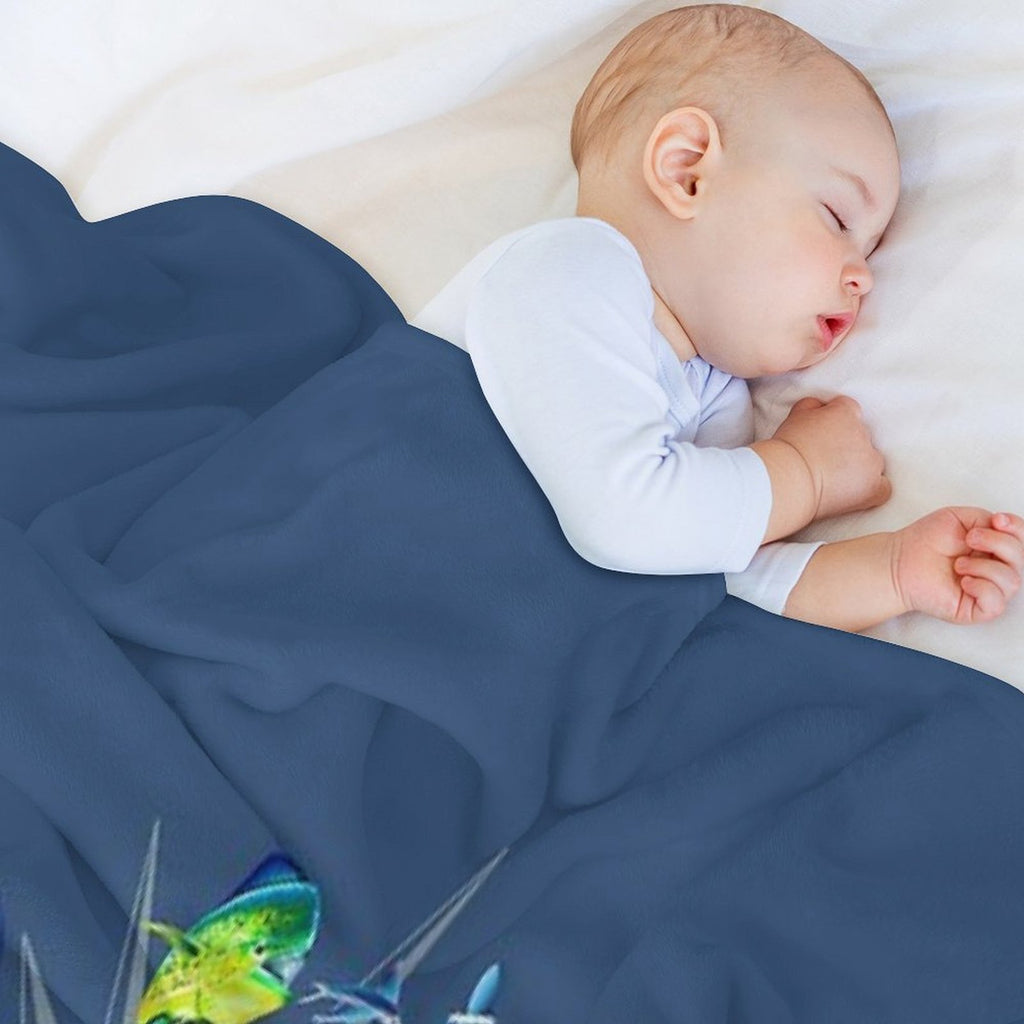 Offshore Billfish - Blue Marlin, Sailfish, Mahi Mahi, Viking Yacht Anti-pilling Throw Blanket