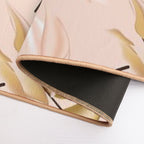 Floral Bloom Peach  Easy Maintenance Bath Mat