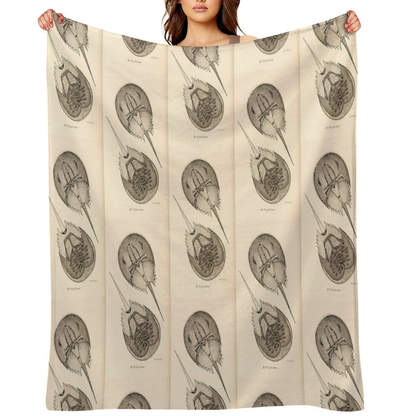 Horseshoe Crabs Lightweight Throw Blanket