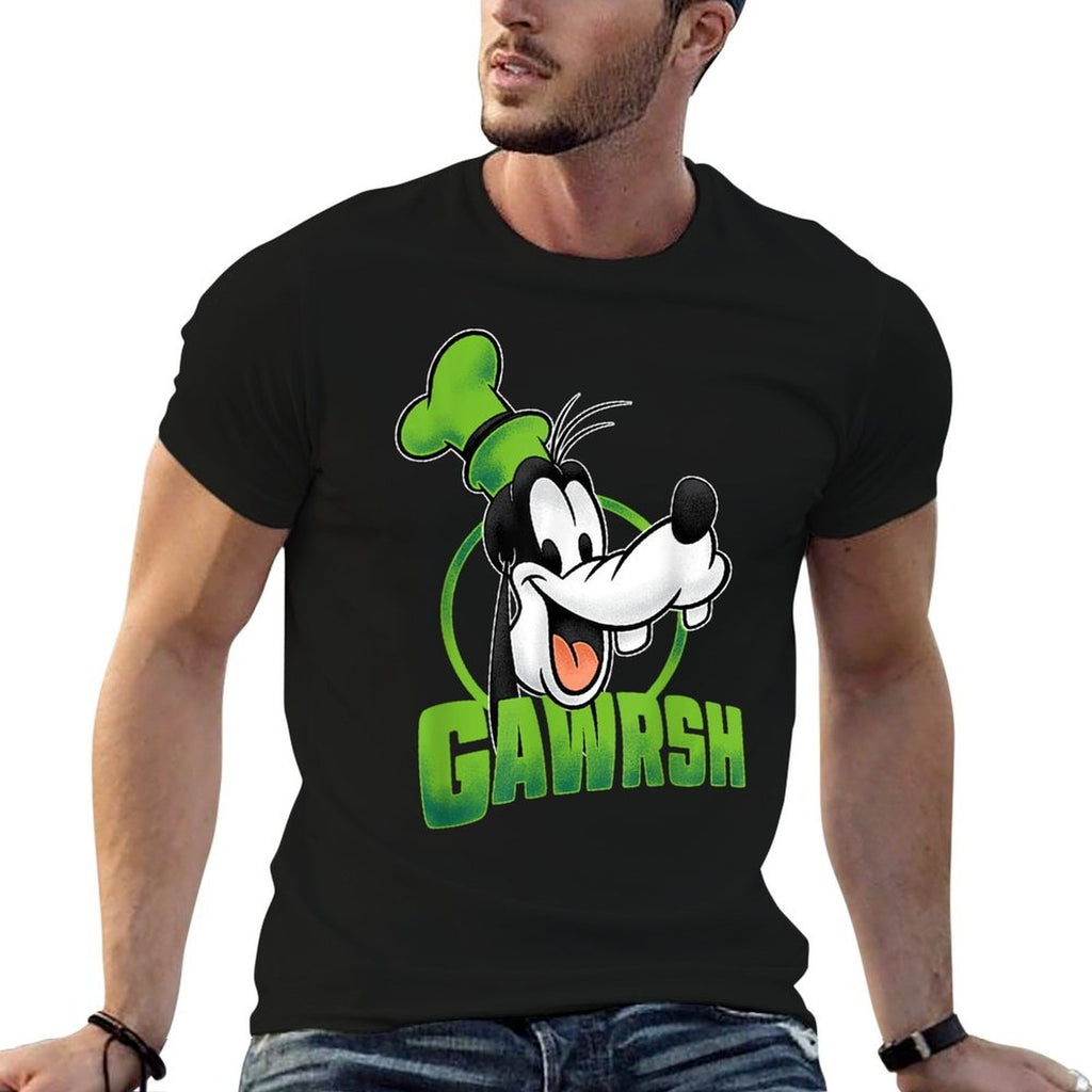 Disney Mickey And Friends Goofy Gawrsh Portrait  Cotton T-Shirt