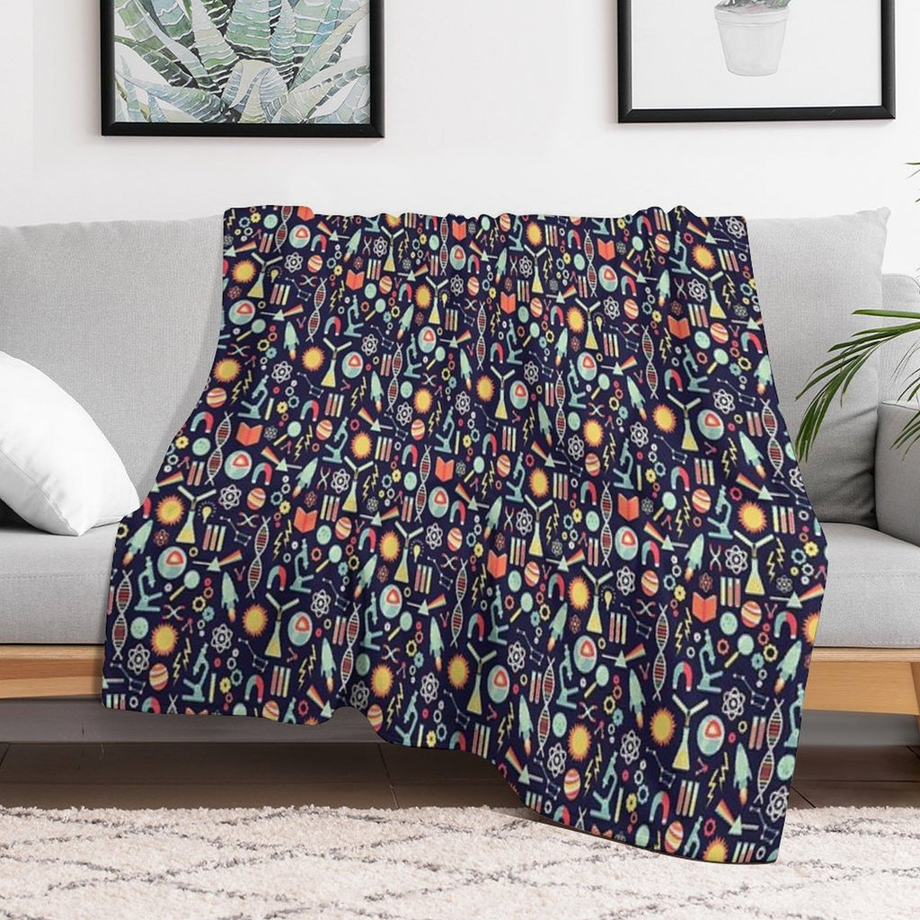 Science Studies Durable Throw Blanket