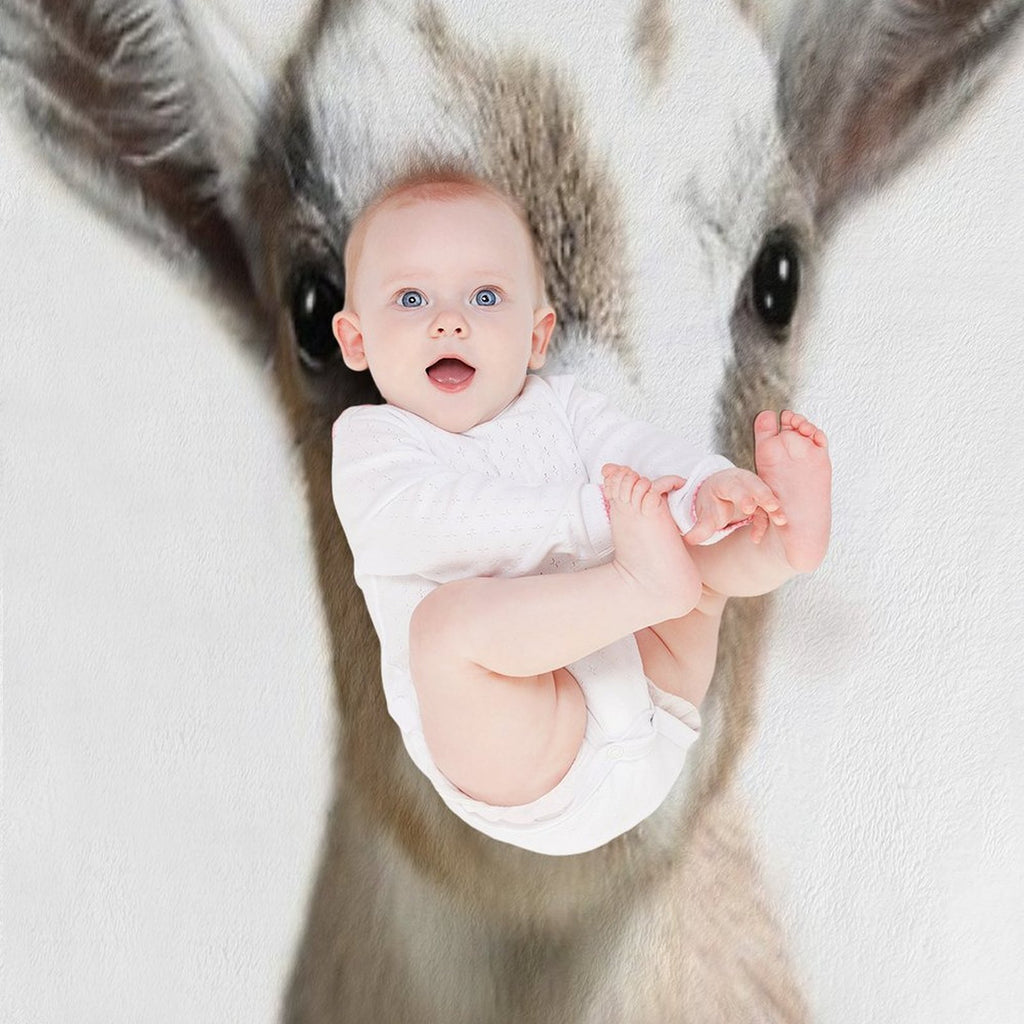 Little Goat, Animal, Cute Animal Wrinkle-free Throw Blanket