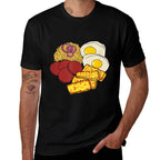 Dominican Republic Favorite Food  Mangú Salami Queso Frito  High-quality Stitching T-Shirt