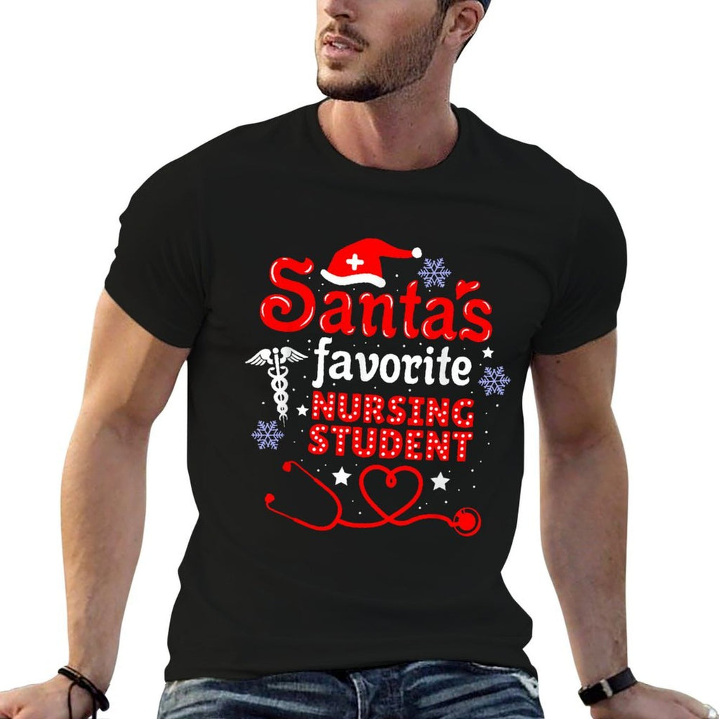 Santas Favorite Nursing Student Christmas  Classic T-Shirt
