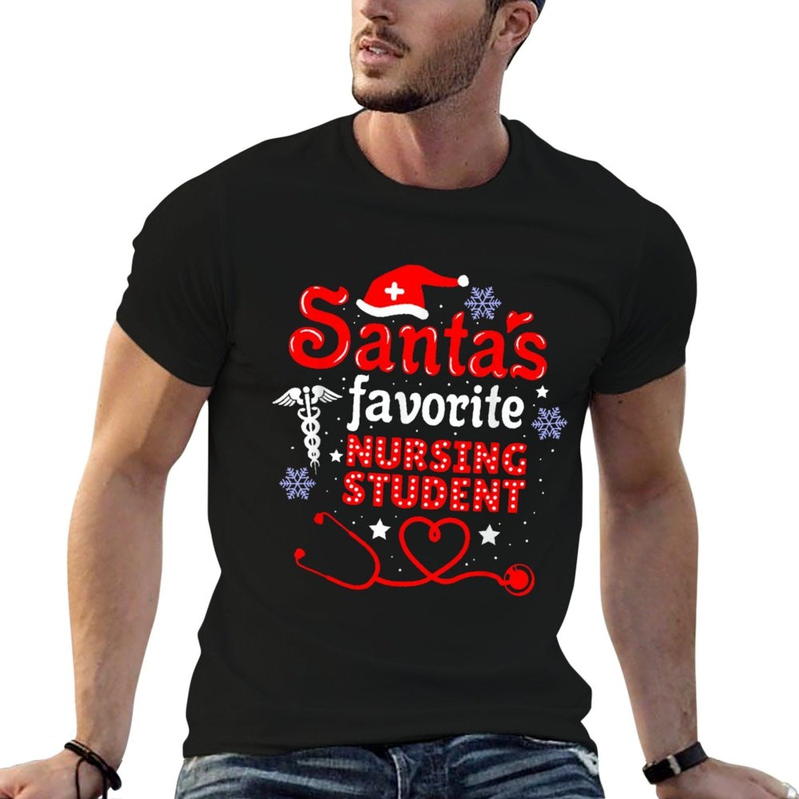 Santas Favorite Nursing Student Christmas  Classic T-Shirt