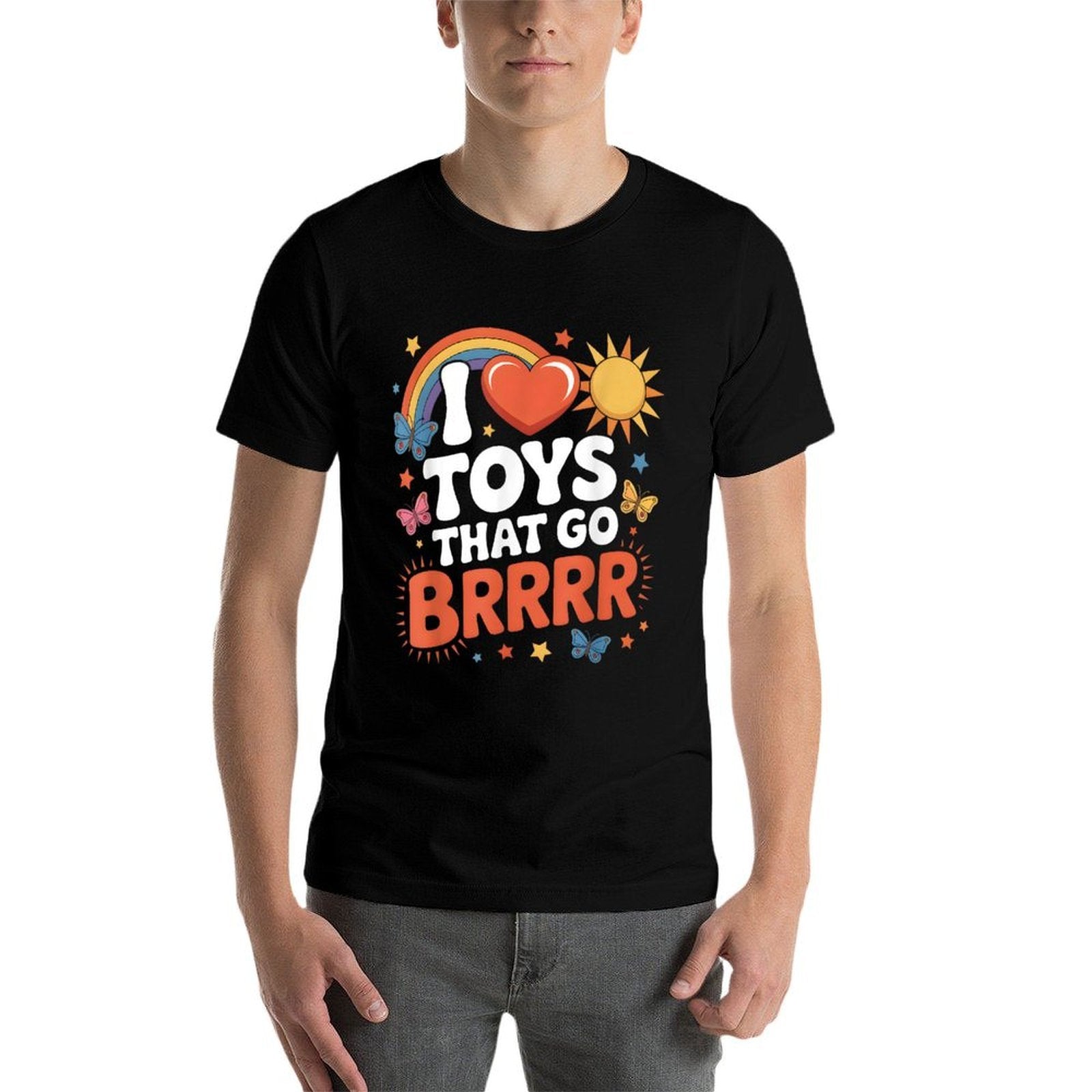 I Love Toys That Go Brrr Funny Inappropriate Embarrassing  Relaxed-fit T-Shirt
