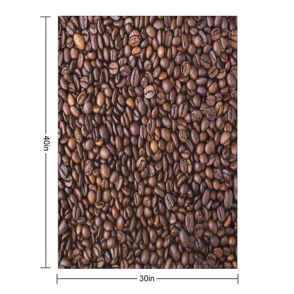 Coffee Beans Travel-friendly Throw Blanket