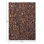 Coffee Beans Travel-friendly Throw Blanket
