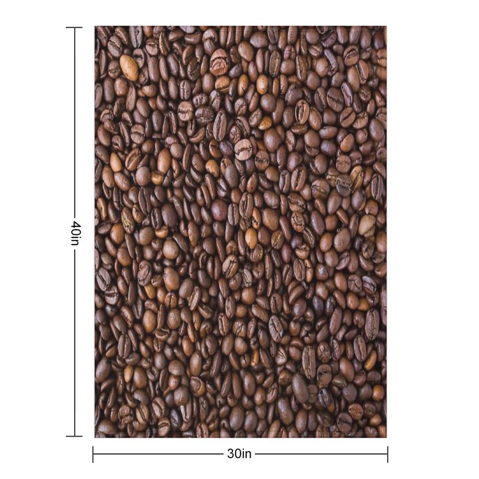 Coffee Beans Travel-friendly Throw Blanket