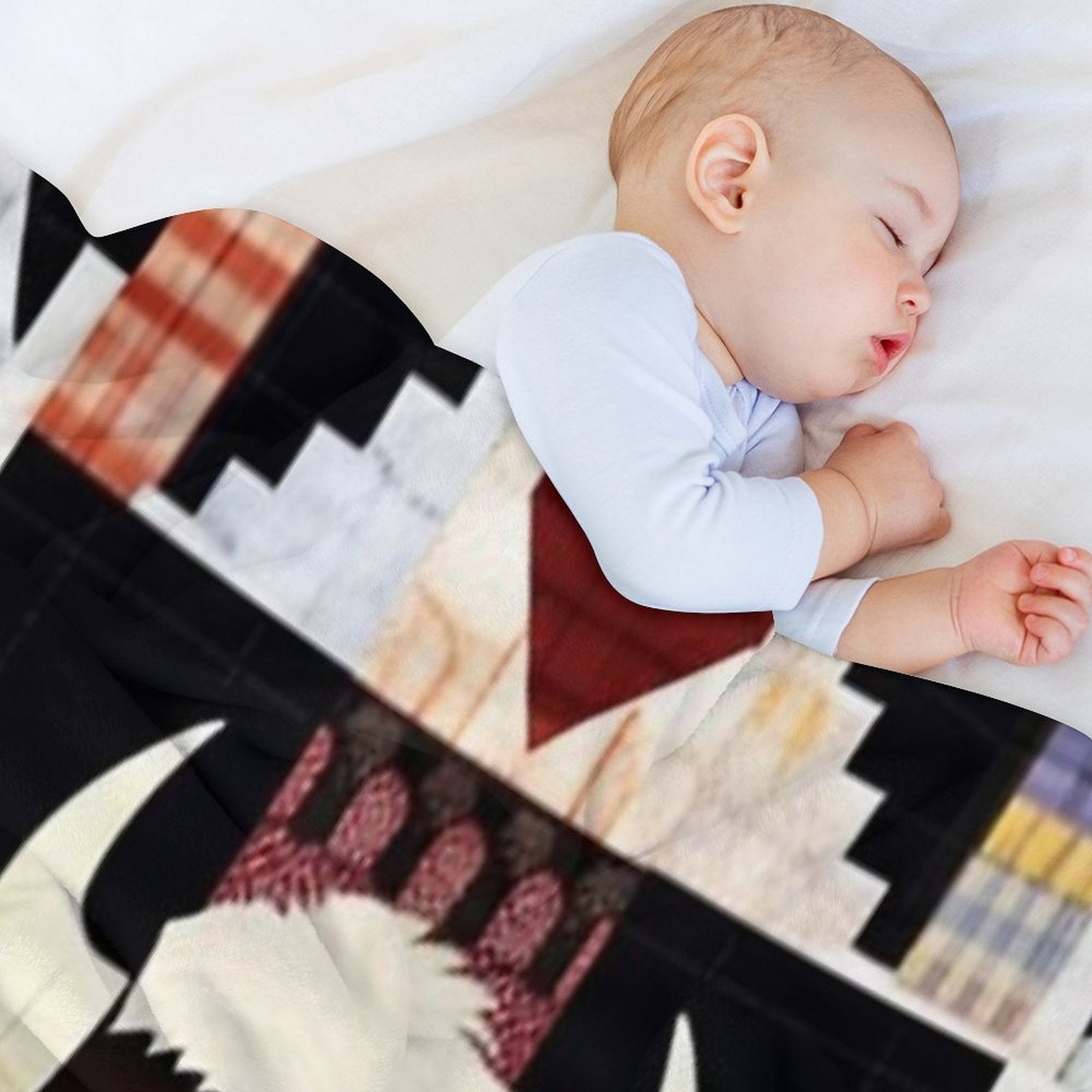 Buffalo Patchwork Quilt Wrinkle-free Throw Blanket