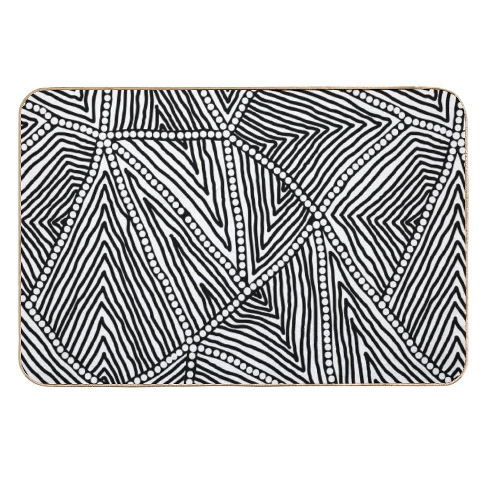 Authentic Aboriginal Art  Pet-Safe Bath Mat