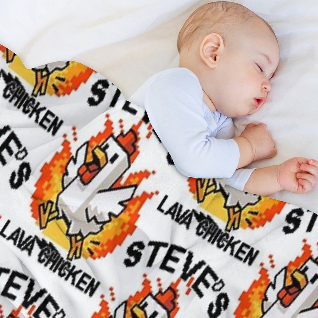 Steve's Lava Chicken Minecraft Movie All-season Throw Blanket