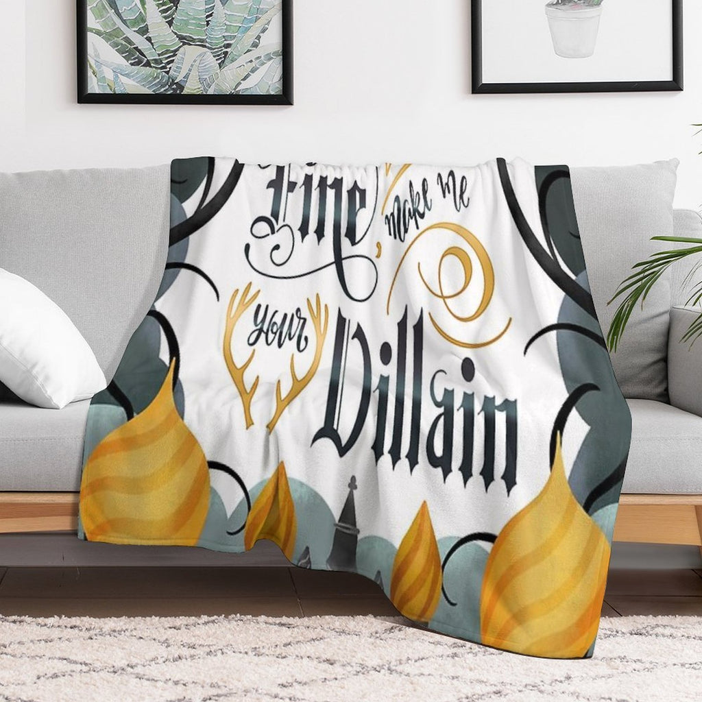 MAKE ME YOUR VILLAIN Eco-conscious Throw Blanket