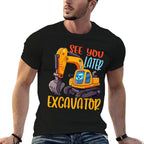 Kids Excavator - See You Later Excavator  Eco-friendly Material T-Shirt