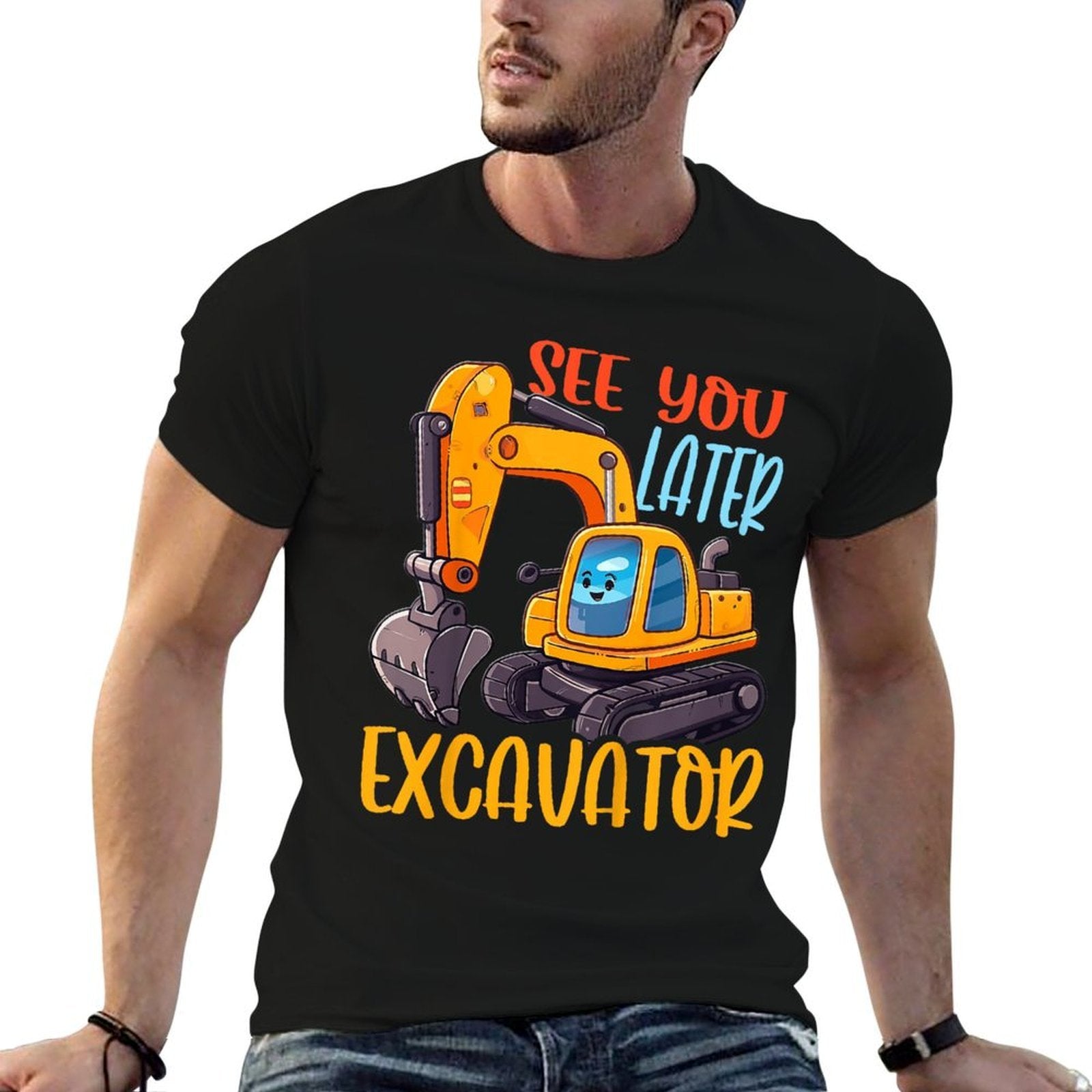 Kids Excavator - See You Later Excavator  Eco-friendly Material T-Shirt
