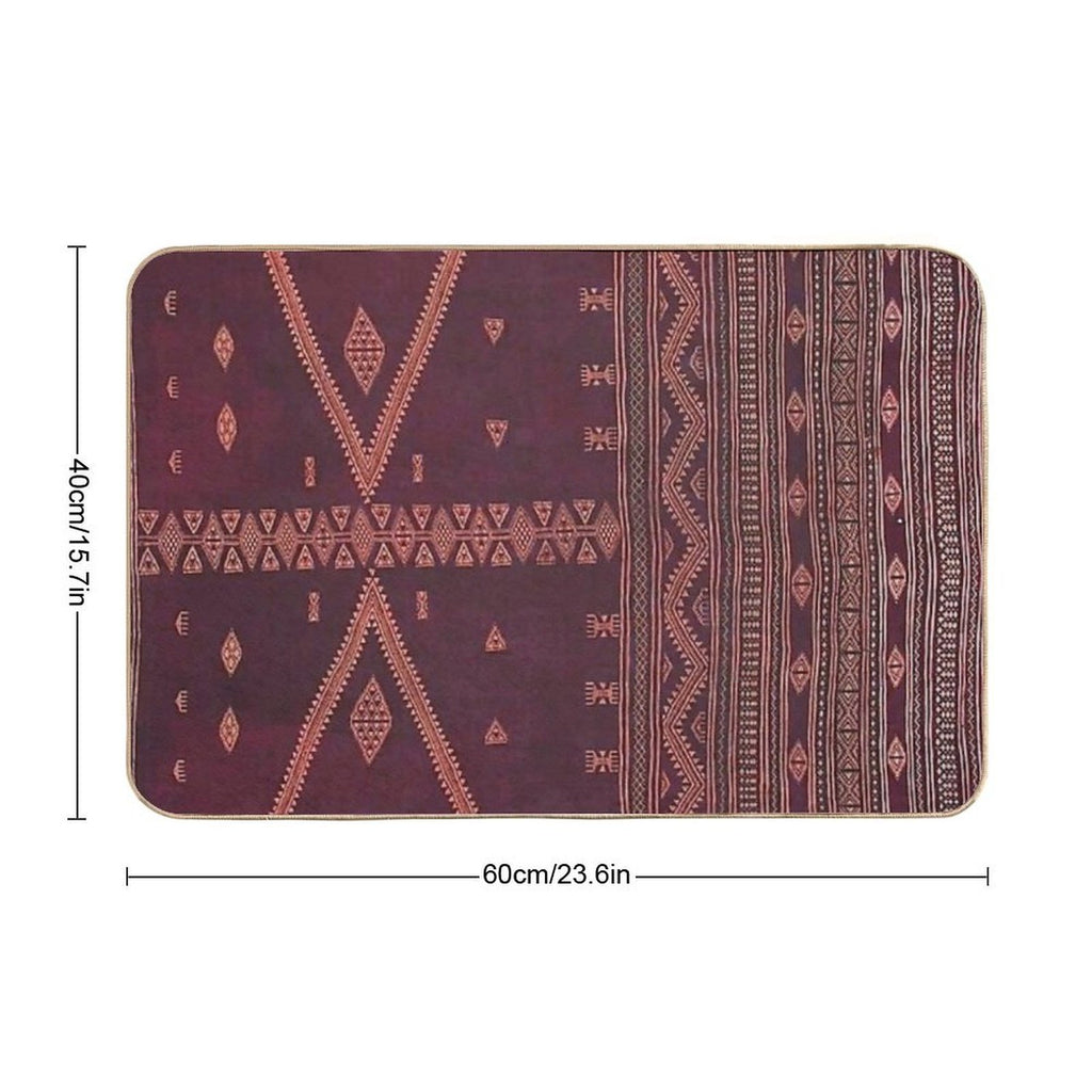 Traditional Moroccan Design  Rapid-Drying Bath Mat