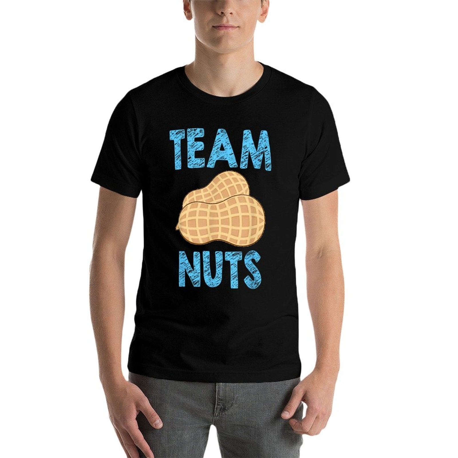 Team Nuts Funny Team Boy Gender Reveal Tshirt  Tagless Design T-Shirt