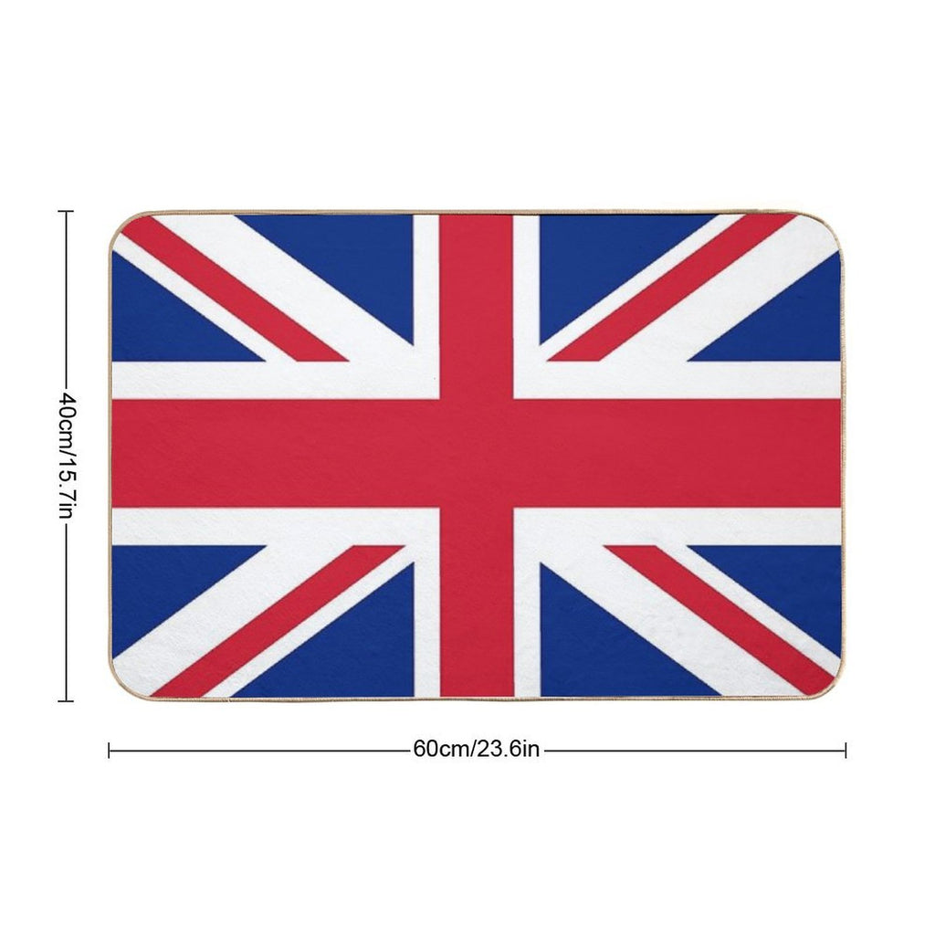 Union Jack Flag Durable Bath Mat