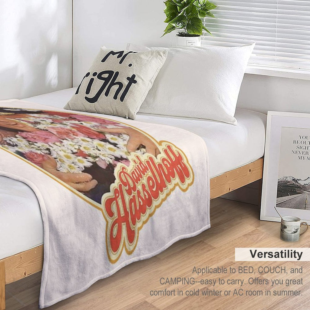 The Hoff Loves You Sustainable Throw Blanket