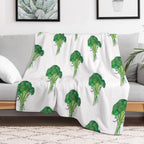 Broccoli Anti-pilling Throw Blanket