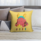 Cute Guff Soft Short Plush Fabric Throw Pillow