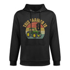 Tractor 8th Birthday 8 Year Old Farmer Farm Theme Bday Party Layering Staple Hoodie
