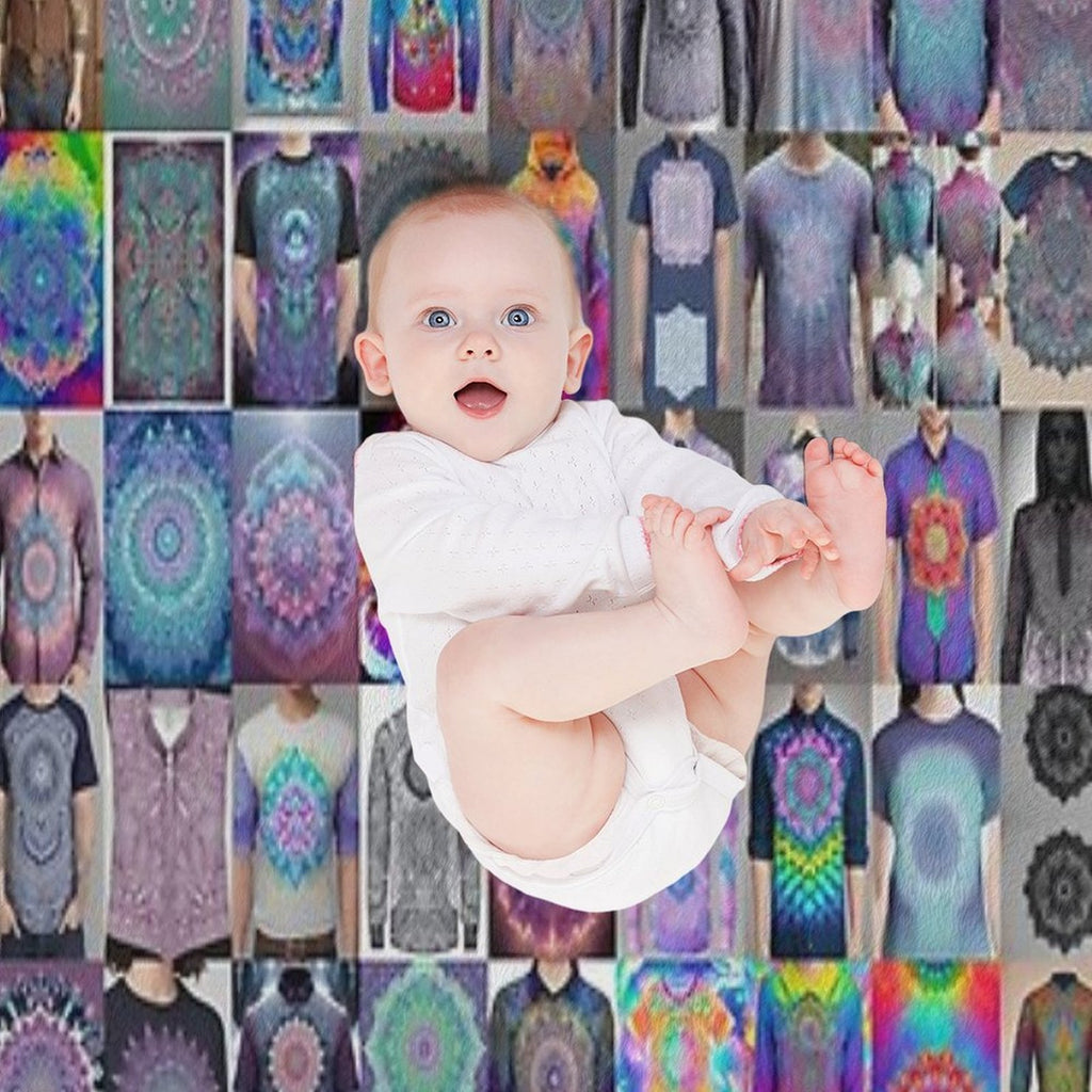 Tie Die Mandala Shirts Lightweight Throw Blanket