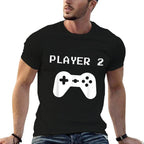 Player 1  2 Matchings for Video Gamers -  Summer-ready Fabric T-Shirt