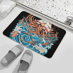Black Dark Great Ramen Off Kanagawa  Multi-Purpose Bath Mat