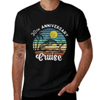 30th Wedding Anniversary Cruise Romantic Anniversaries  High-quality Stitching T-Shirt