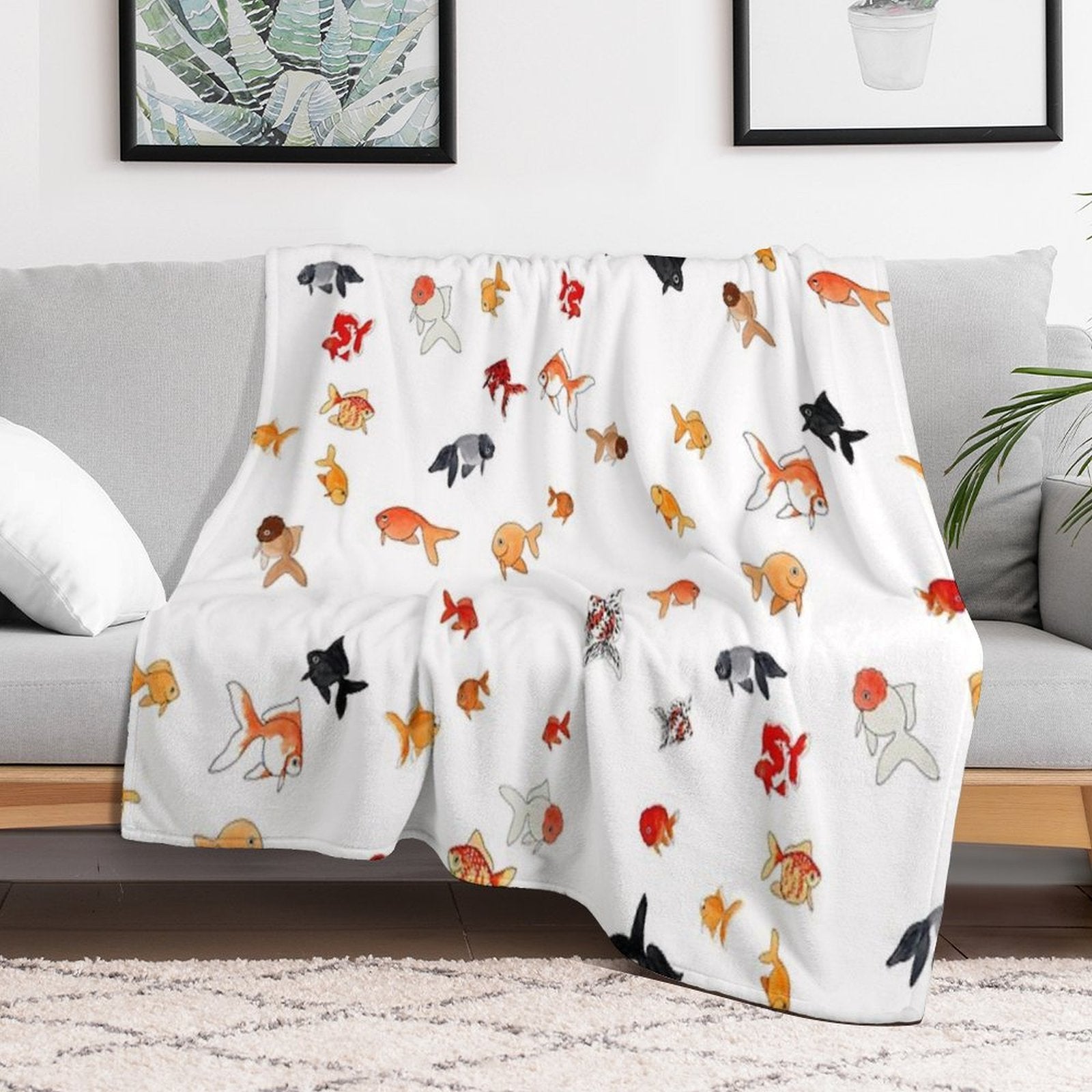 Fish Fancy Compact Throw Blanket