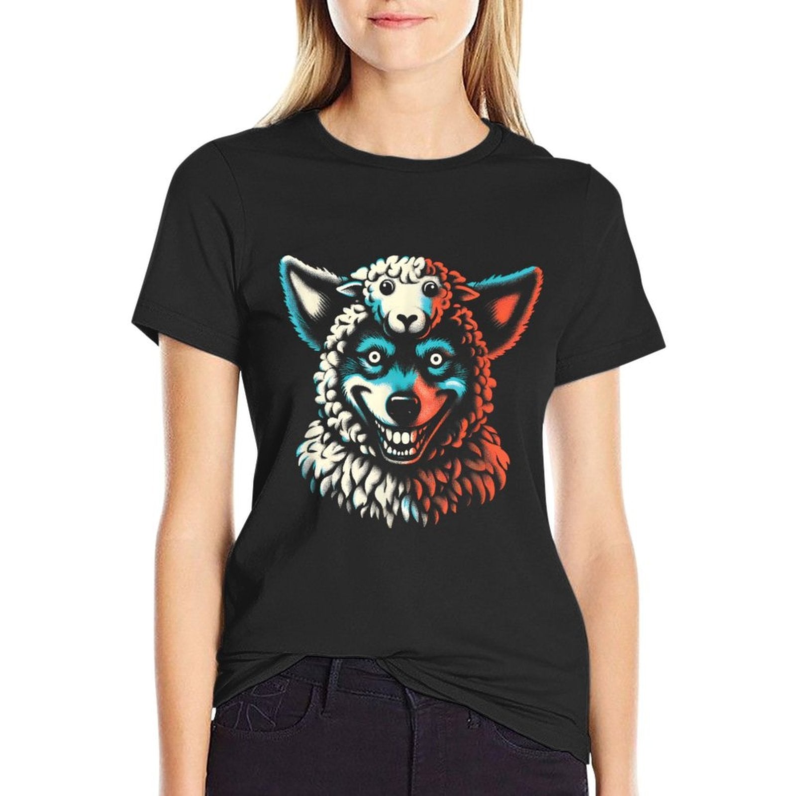 Wolf In Sheeps Clothing - Funny Graphic Wolf Sheep Costume  Odor-resistant T-Shirt