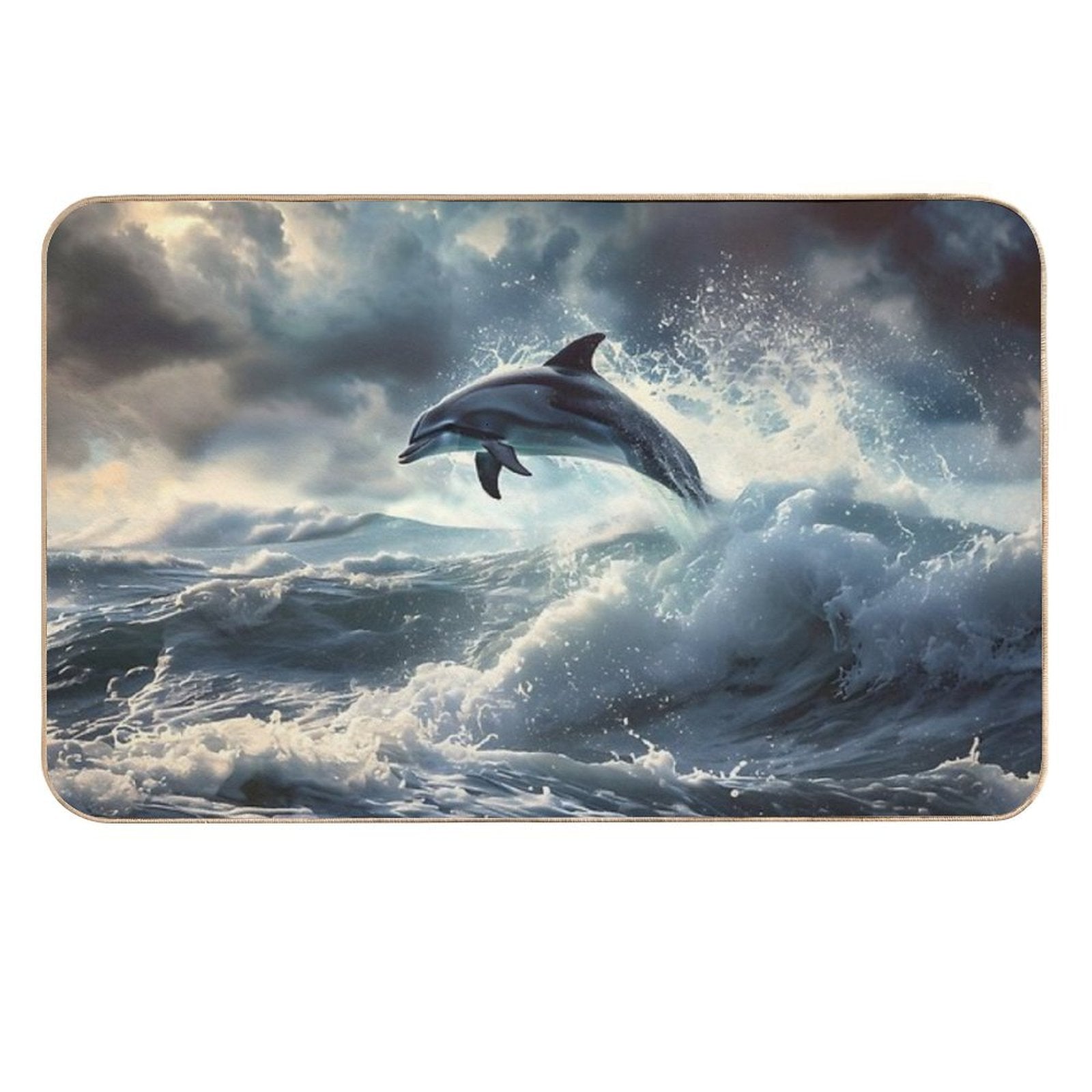 Storm Dolphin  Odorless Bath Mat