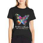 We Believe in Miracles Fight In All Color Support The Cancer  Polyester Blend T-Shirt
