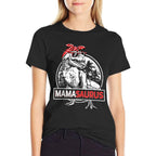 Mamasaurus T Rex Dinosaur Funny Mama Saurus Mothers Family  Stretchy T-Shirt