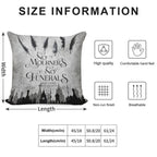 No Mourners No Funerals Soft Hidden Zipper Throw Pillow