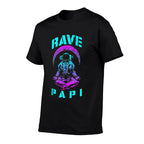 Rave Papi EDM Music Festival Trippy Astronaut Crescent Moon  Quick-drying T-Shirt