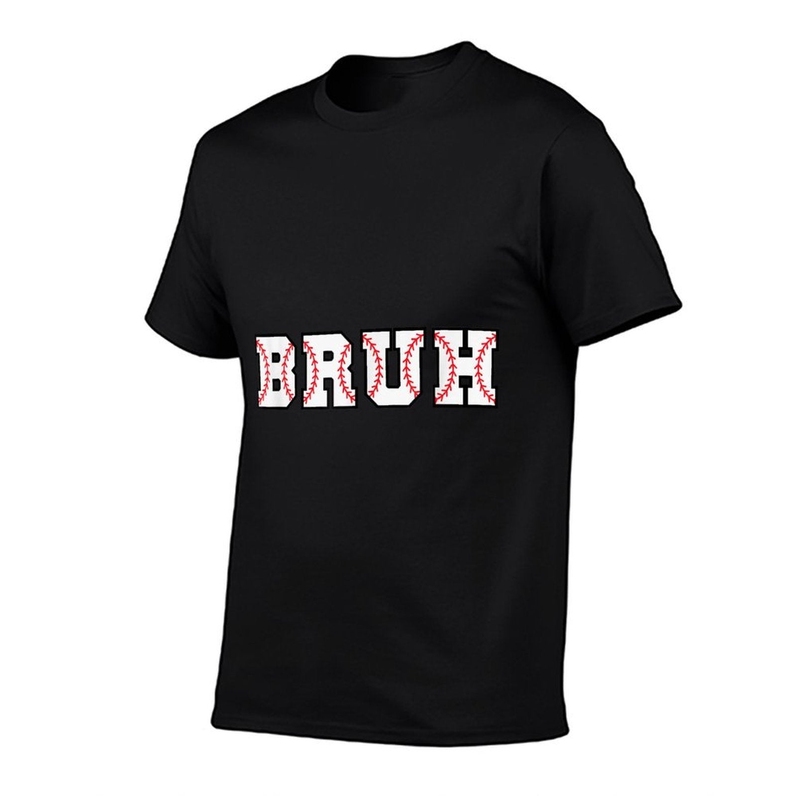 Bruh Meme Funny Baseball Lover Brother Son Boys  Polyester Blend T-Shirt