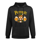 Funny Cat Oktoberfest Beer Purrfest Drinking Crew All-Day Comfort Hoodie