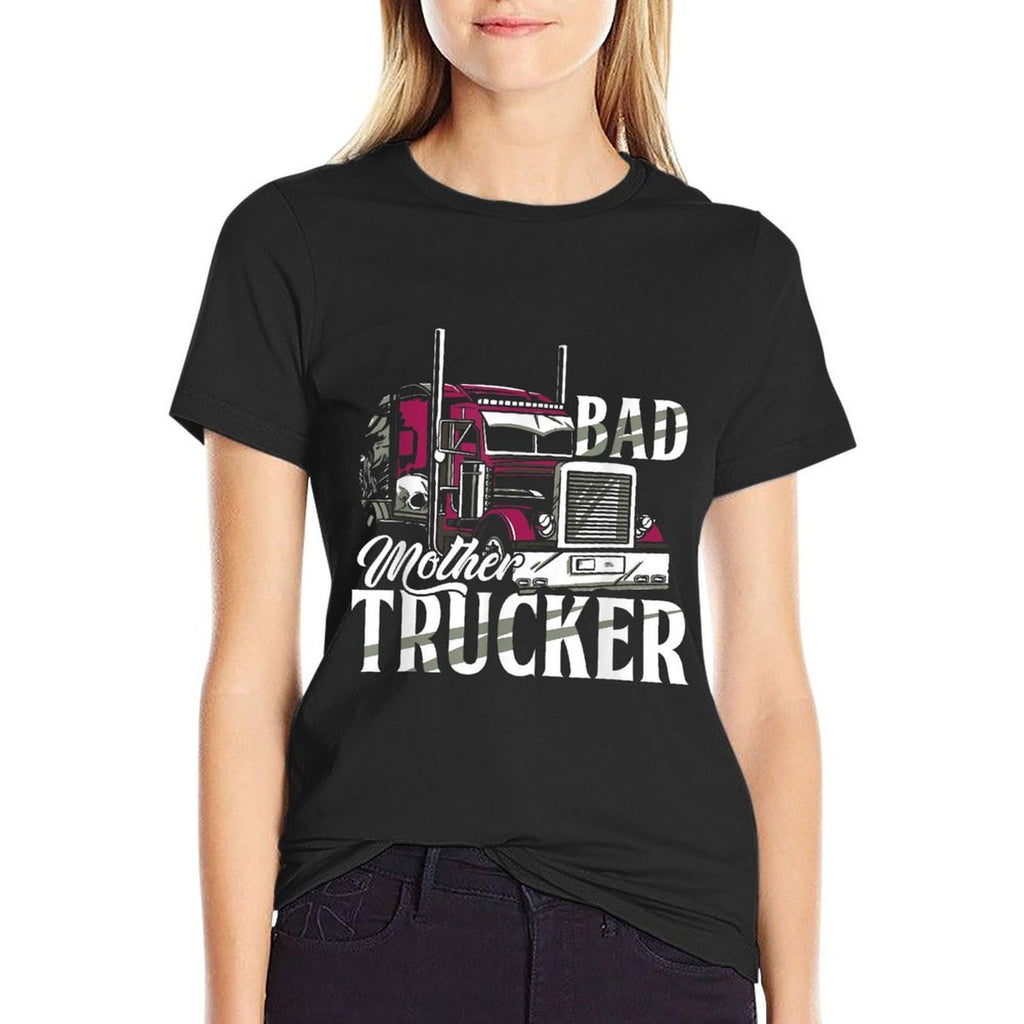 Truck Trucker Highway 18 Wheeler Delivery  Graphic-printed T-Shirt